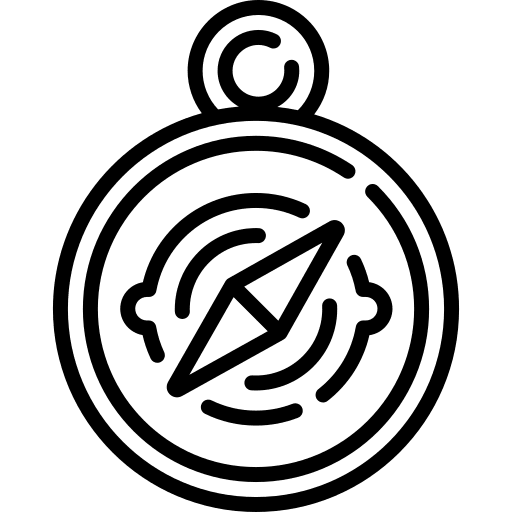 Compass cardinal points orientation travel icon