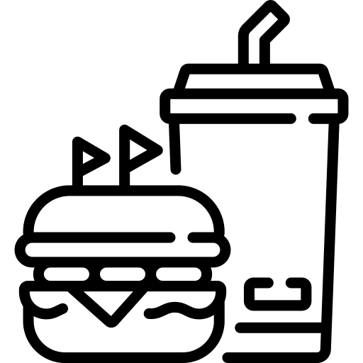 Fast food food burger junk food icon