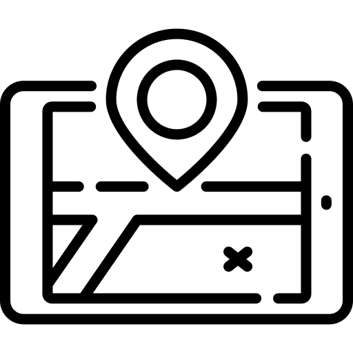 Gps map point placeholder map location icon