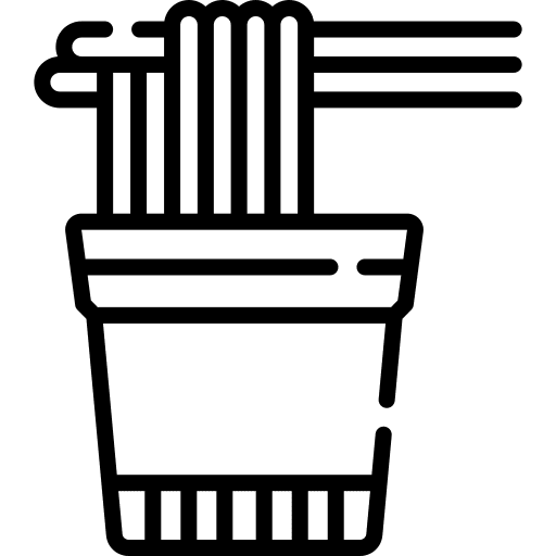 Noodles travel sticks fast food icon