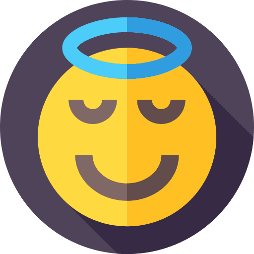 Angel smileys emoji emotion icon