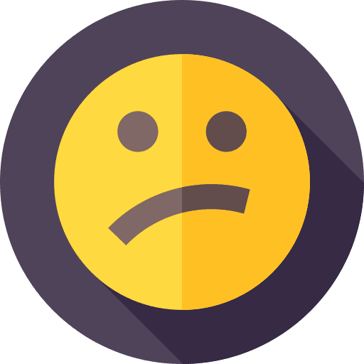 Confused emotion weird disappointed icon