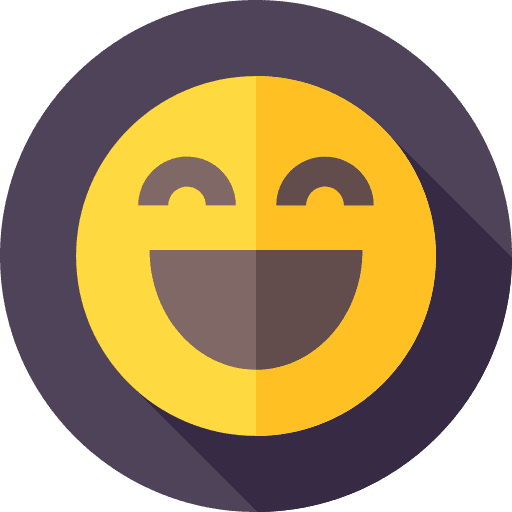 Happy emotion feelings emoticons icon