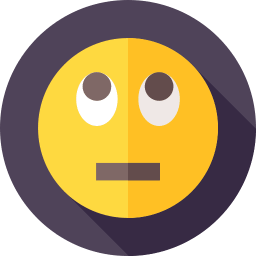 Rolling eyes emotion rolling eyes face icon