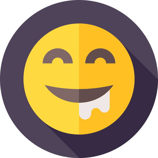 Drooling feelings face smileys icon