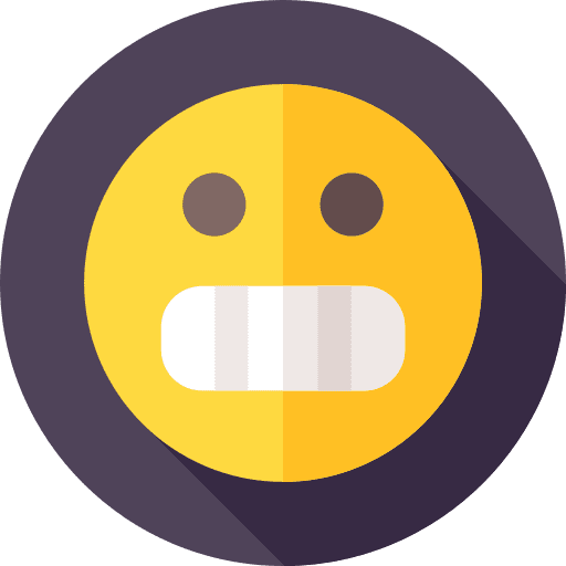 Grinning feelings face expression icon
