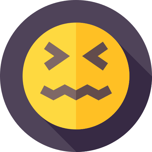 Scared emoticons expression feelings icon