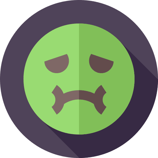 Sick emotion expression emoticons icon