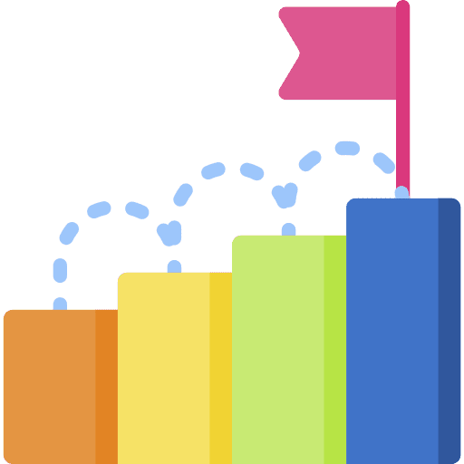 Achievement flag achievement business and finance icon