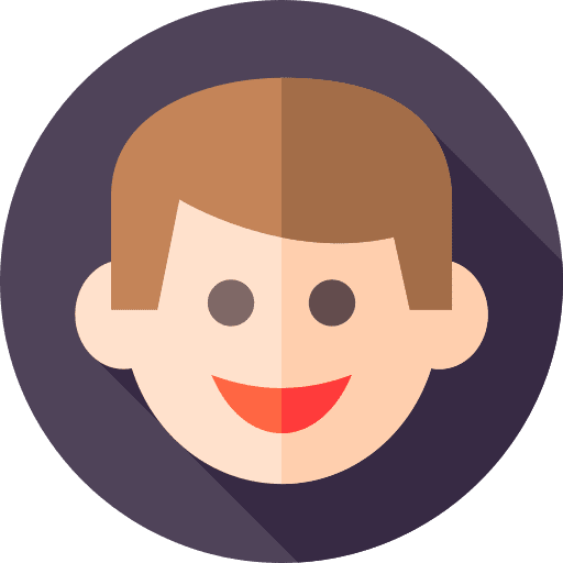 Boy emotion smileys face icon