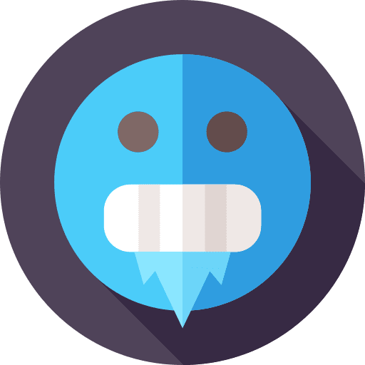 Cold emoticons face smileys icon
