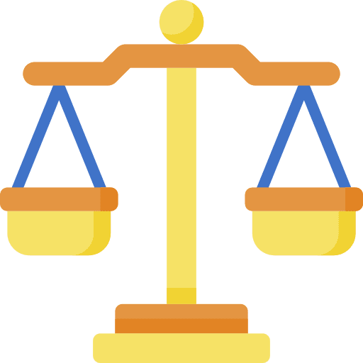 Balance benchmark law business icon