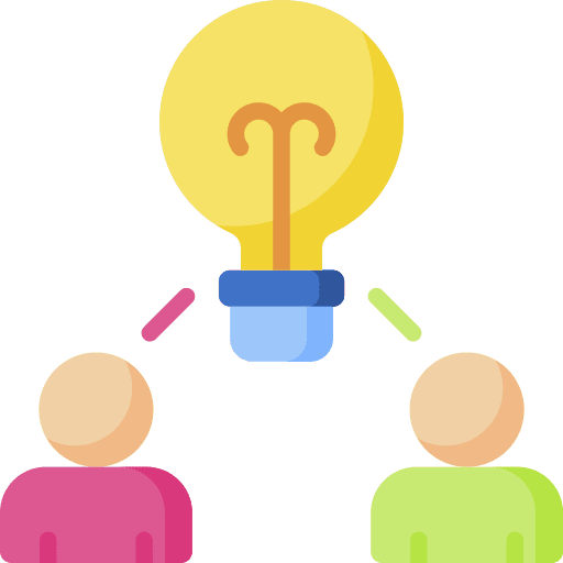 Brainstorm light bulb common creativity icon