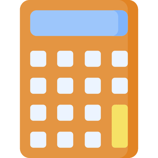 Calculator education math calculating icon
