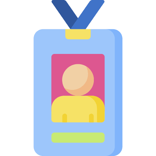 Id card id staff identification icon