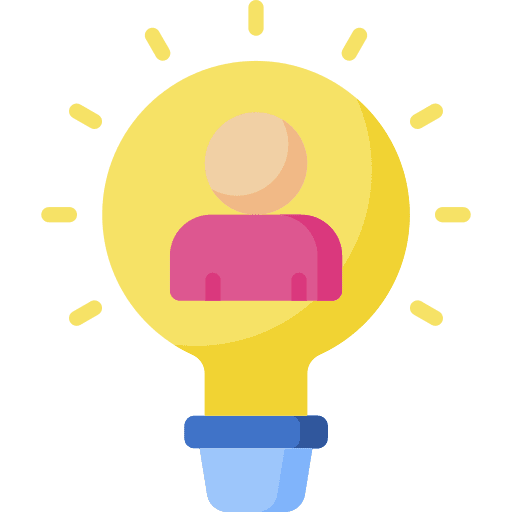 Idea creativity imagination lightbulb icon
