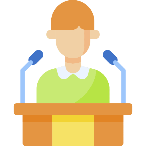Speech speech people presentation icon