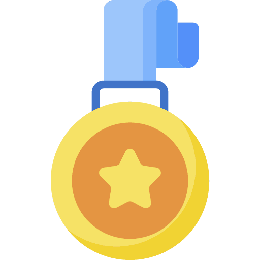 Award sports and competition reward badge icon