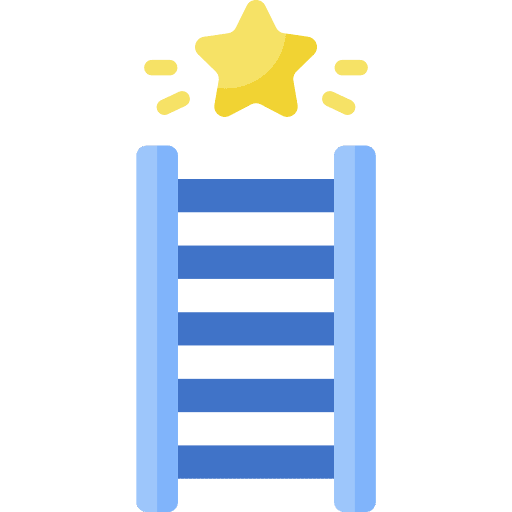 Ladder achievement goal ladder icon