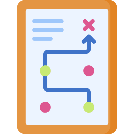 Strategy plan tactic clipboard icon