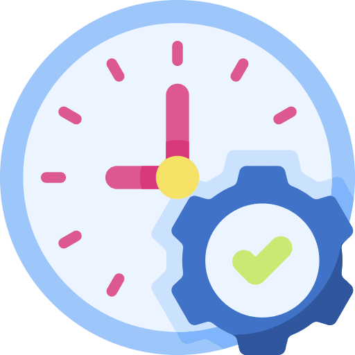 Time management management time management gear icon
