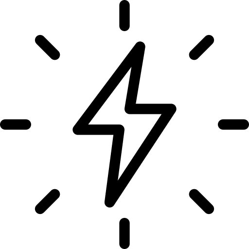 Thunderbolt nature energetic energy icon