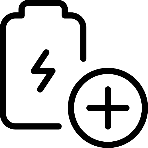 Charging battery level charging status battery status icon
