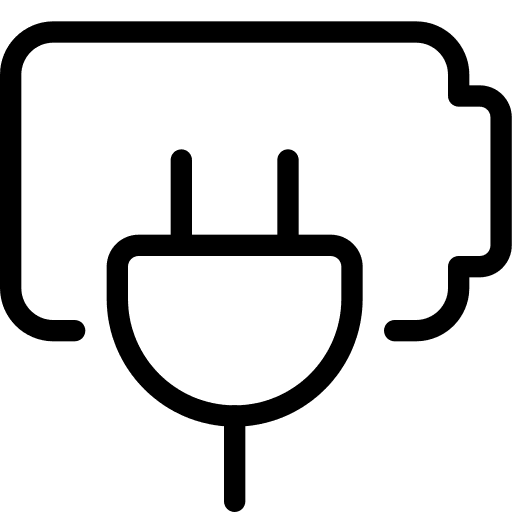 Charging electronics full battery battery level icon