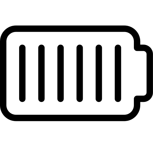 Full battery level status electronics icon