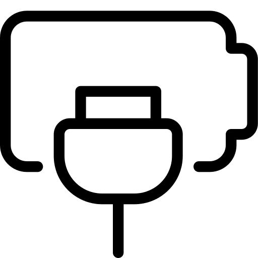 Power energy battery level battery status icon