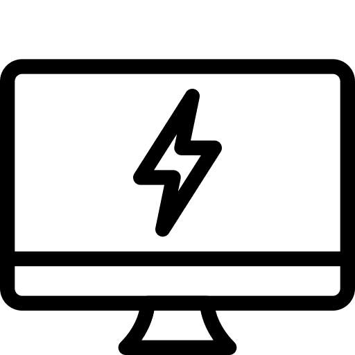 Power power computer computer screen icon