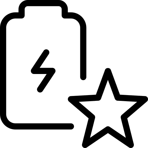 Star charging star energy icon