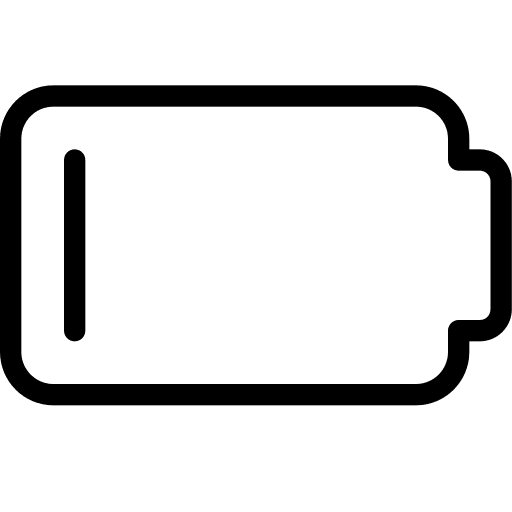 Low symbol low battery electronics icon