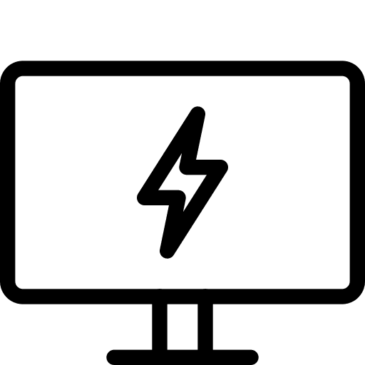 Monitor monitor technology power icon