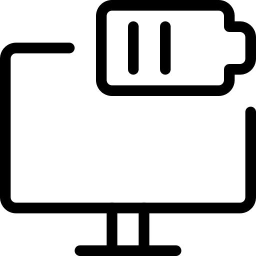 Personal computer ui personal computer battery level icon