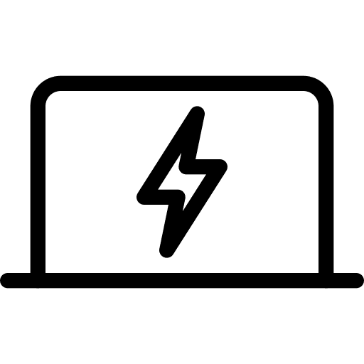 Power switch computer screen connect icon