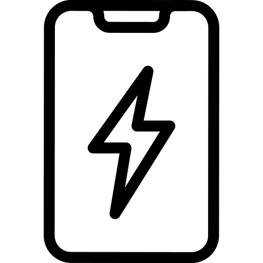 Smartphone electronics smartphone battery status icon