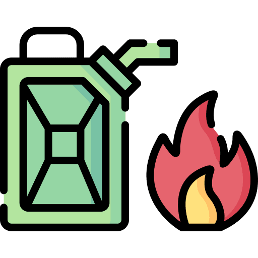 Flammable kerosene miscellaneous industry icon