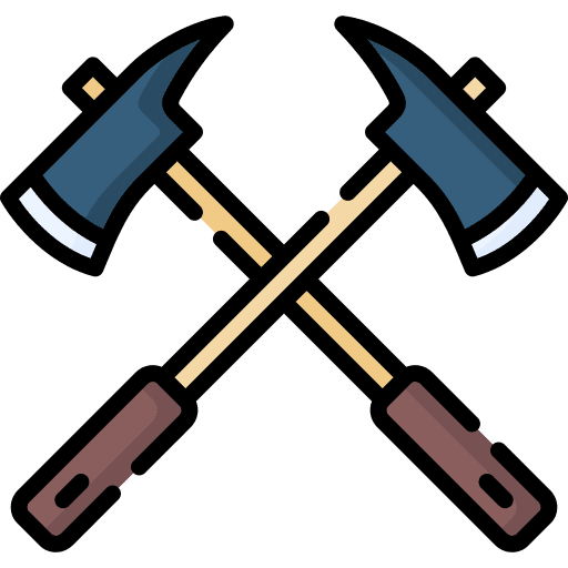 Axes hatchet security axes icon