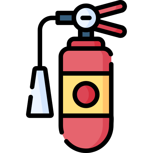 Fire extinguisher emergency security industry icon