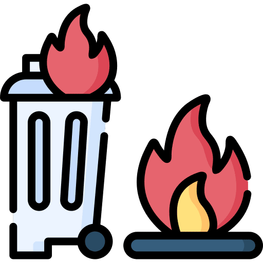 Fire fire flame flammable icon