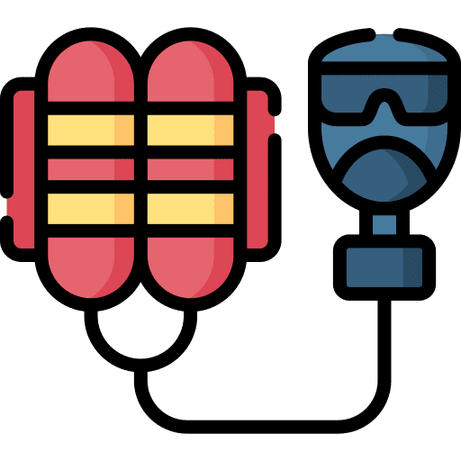 Mask fireman helmet firefighters rescue icon