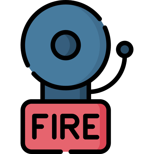 Bell fire alarm alarm alarm bell icon
