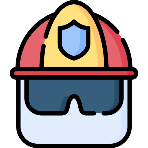 Helmet security fireman professions and jobs icon