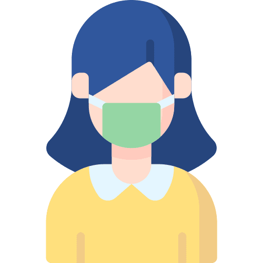 Medical mask healthcare and medical sick doctor icon