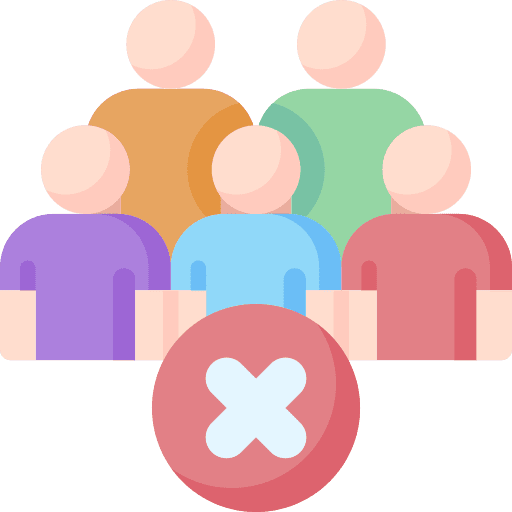 No crowd forbidden healthcare and medical prohibition icon