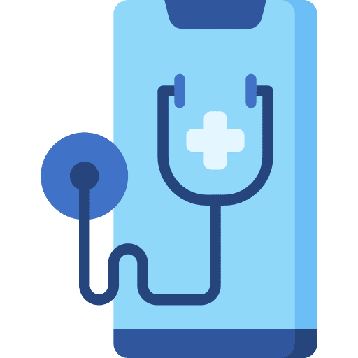 Online first aid help therapy icon