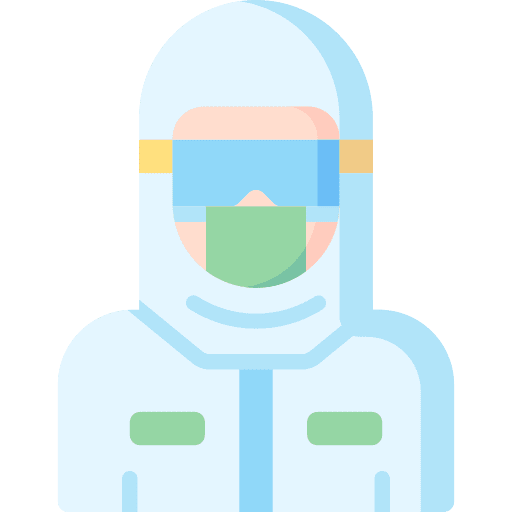 Safety suit safety hazard suit icon