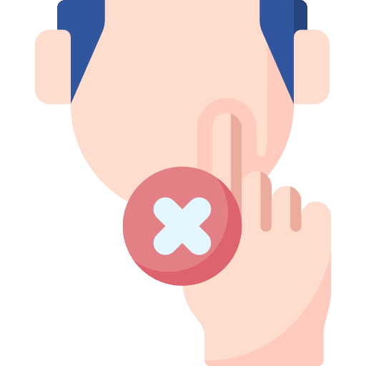 Dont touch dont touch forbidden mouth icon