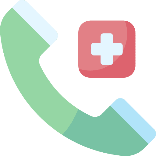 Emergency call emergency call doctor healthcare and medical icon
